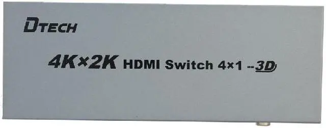 Alt view image 5 of 6 - DTECH DT-7041 4 in 1 out HDMI Splitter 4Kx2K and high-definition 7.1 channel output switching support w/ 3D HDCP 1080P Support with IR Remote