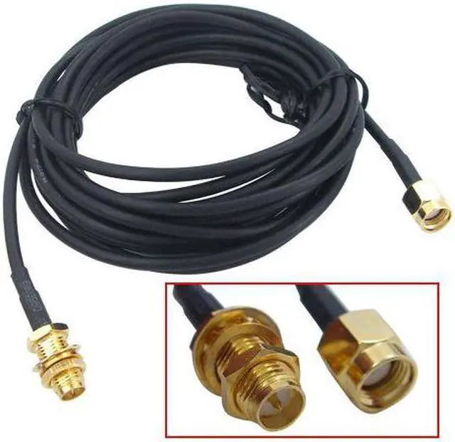 Main image of 9.84ft/3M Antenna RP-SMA Extension Cable WiFi Wi-Fi Router,RP-SMA WiFi Gain Antenna Extension Cable Wireless Router Card