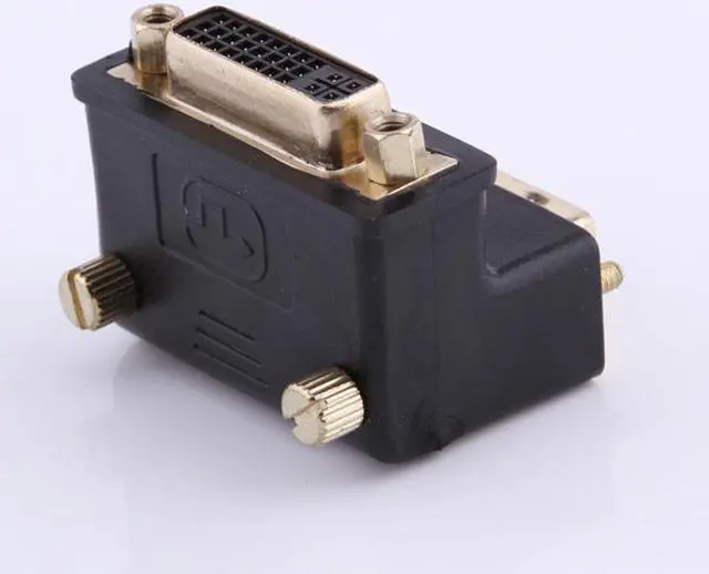 Alt view image 4 of 6 - DVI Male to Female converter Connecter adapter,DVI 24+5 Male to DVI 24+5 Female 90 Degree Right Angled Video Converter Adapter