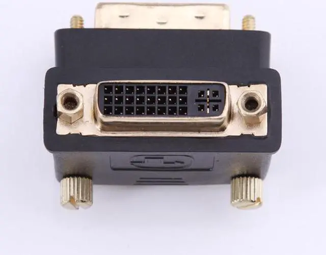 Alt view image 3 of 6 - DVI Male to Female converter Connecter adapter,DVI 24+5 Male to DVI 24+5 Female 90 Degree Right Angled Video Converter Adapter