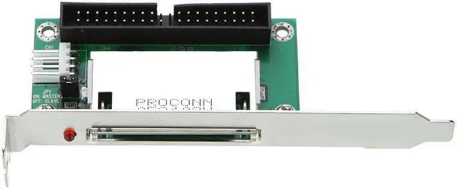Alt view image 2 of 4 - 40Pin ATA IDE to Compact Flash CF Adapter Converter with PCI Bracket Back Panel,40 Pin CF To IDE Compact Flash Card Adapter Bootable