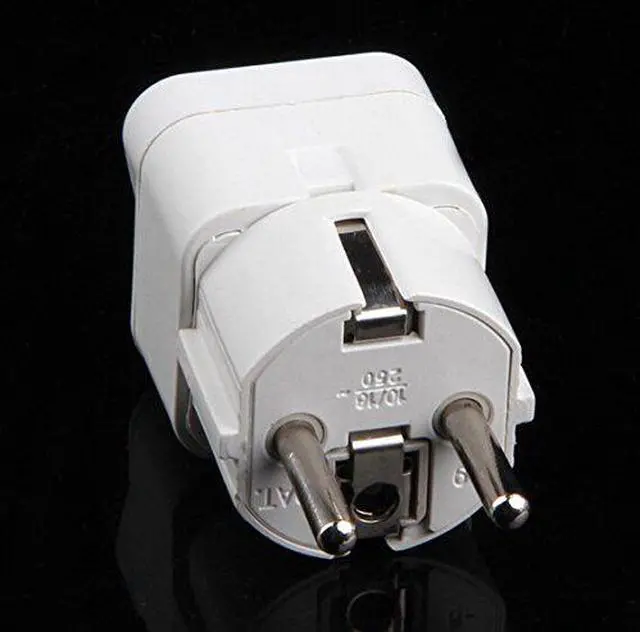 Alt view image 2 of 4 - Grounded-Euro Universal Power Converter Electrical Adapter, European Schuko to World Travel Plug Adapter,Euro US Plug Adapter