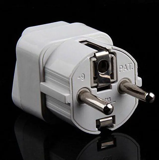 Main image of Grounded-Euro Universal Power Converter Electrical Adapter, European Schuko to World Travel Plug Adapter,Euro US Plug Adapter