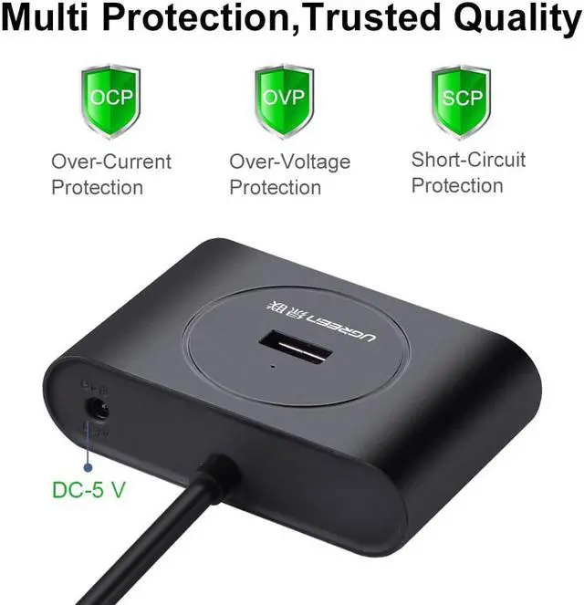 Alt view image 5 of 7 - 4 Port USB 3.0 Micro USB OTG Hub Bus-powered data hub Super Speed up to 5Gb/s with Micro USB 3.0 OTG  , Compact Design for your Microsoft Surface, Ultrabooks and MacBook etc.20293