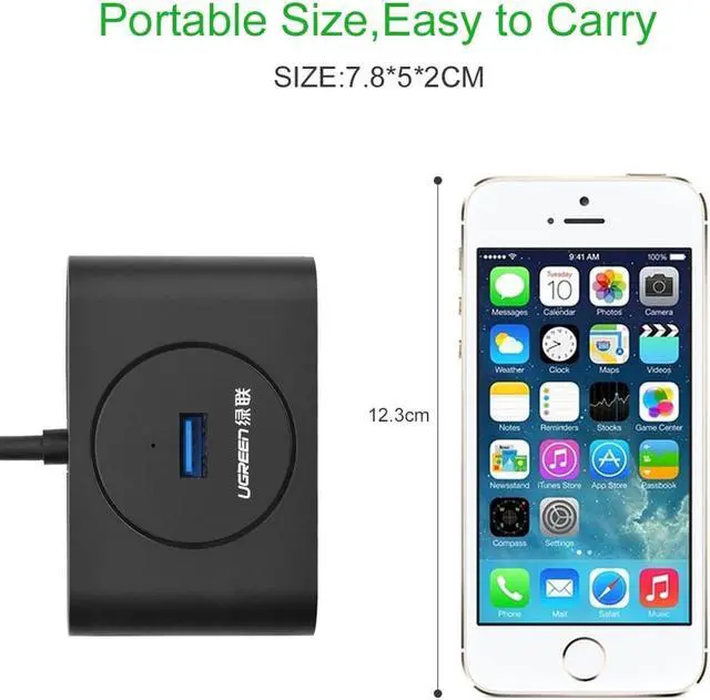 Alt view image 6 of 7 - 4 Port USB 3.0 Micro USB OTG Hub Bus-powered data hub Super Speed up to 5Gb/s with Micro USB 3.0 OTG  , Compact Design for your Microsoft Surface, Ultrabooks and MacBook etc.20293