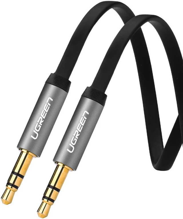 Main image of 3.5mm male to male audio AUX extension cable, 3.5mm Auxiliary Audio Flat Design Cable Compatible for iPhone, iPad or Smartphones, Tablets, Media Players,0.5m/1.64ft 10723