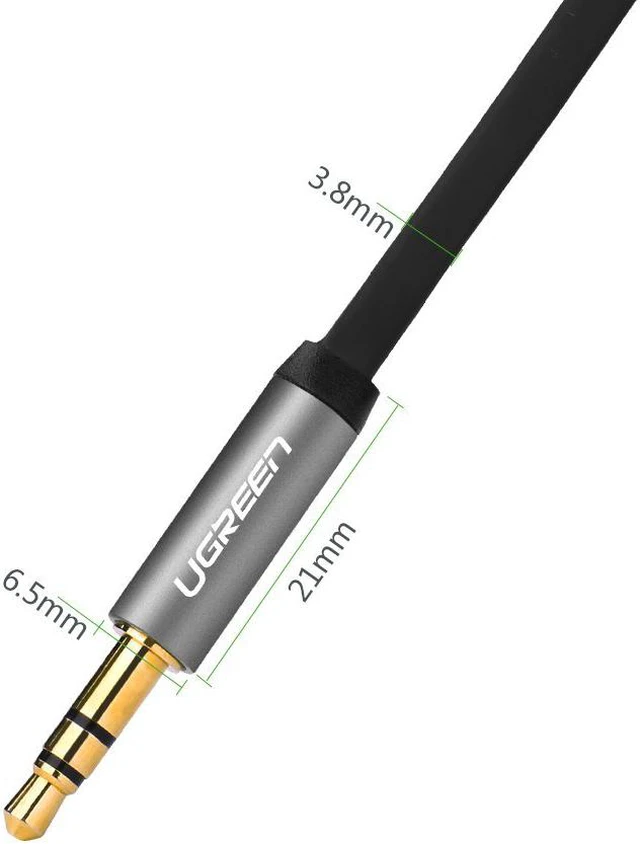 Alt view image 3 of 7 - 3.5mm male to male audio AUX extension cable, 3.5mm Auxiliary Audio Flat Design Cable Compatible for iPhone, iPad or Smartphones, Tablets, Media Players,0.5m/1.64ft 10723