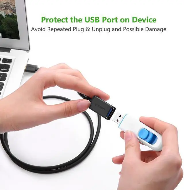 Alt view image 7 of 7 - USB Extension Cable USB 3.0 High Speed Extender Cord Type A Male to A Female for Oculus VR, Playstation, Xbox,USB Flash Drive, Card Reader, Hard Drive,Keyboard, Printer, Scanner,Camera 5ft/1.5m  30126