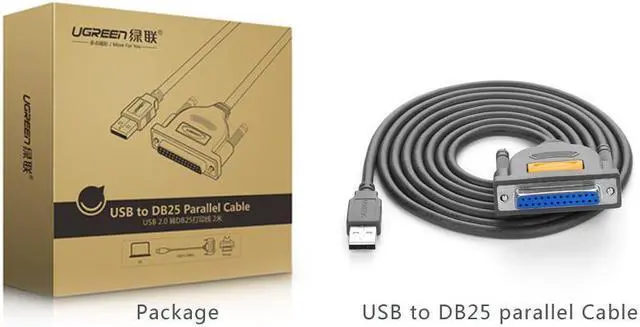 Alt view image 2 of 7 - USB to DB25 Female Parellel IEEE 1284 Printer Cable Adapter Cable Supports Windows 10/8.1/8/7/XP/Vista/ 98SE/ ME/ 2000, Mac OS 9.1 and above 6FT/2M,20224