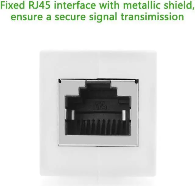Alt view image 4 of 6 - RJ45 Coupler, In-Line Coupler Cat7/Cat6/Cat5e Ethernet Cable Extender Adapter Female to Female (White)20311