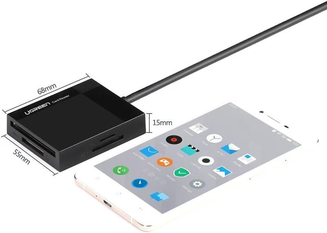 Alt view image 5 of 7 - SD Card Reader USB 3.0 Card Hub Adapter Android 5Gbps Read 4 Cards Simultaneously CF, CFI, TF, SDXC, SDHC, SD, MMC, Micro SDXC, Micro SD, Micro SDHC, MS, UHS-I for Windows, Mac, Linux, Android 30333