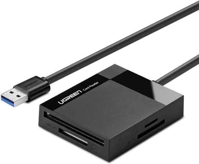 Main image of SD Card Reader USB 3.0 Card Hub Adapter Android 5Gbps Read 4 Cards Simultaneously CF, CFI, TF, SDXC, SDHC, SD, MMC, Micro SDXC, Micro SD, Micro SDHC, MS, UHS-I for Windows, Mac, Linux, Android 30333