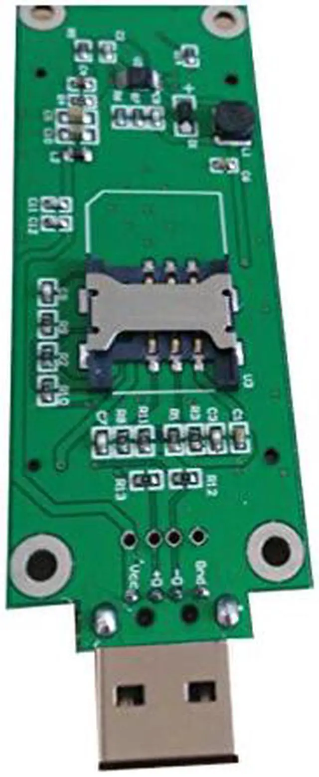 Alt view image 3 of 3 - Mini PCI-E WWAN to USB Adapter with SIM CARD SLOT,Mini PCI-E to USB Port 52PIN with SIM Slot for Wireless Module Network Card,Mini Pci-e Mpci Express Wireless to USB Adapter Card with SIM Card Slot