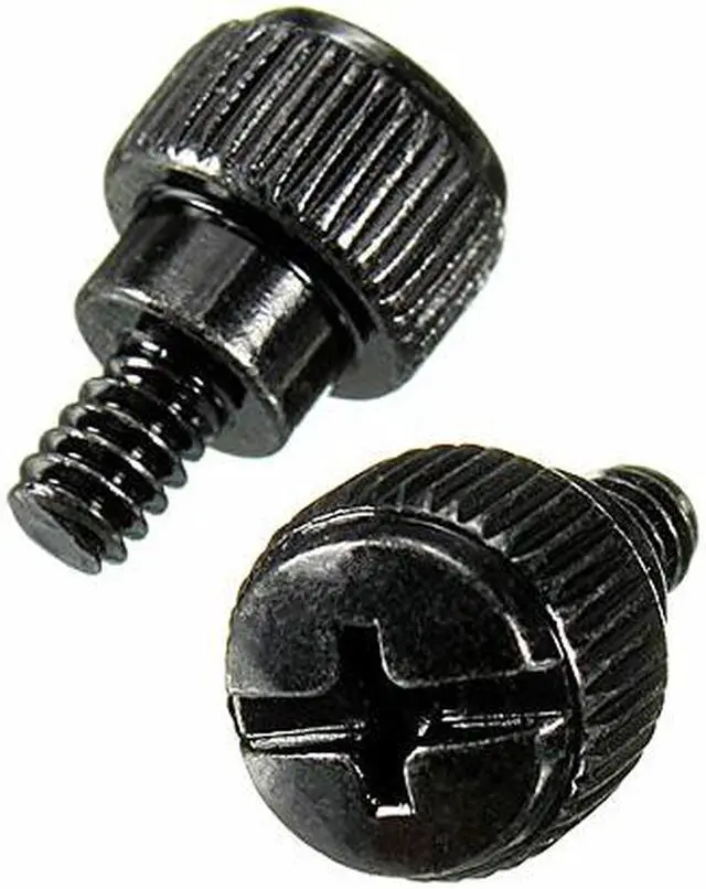 Alt view image 3 of 7 - 10pcs New Computer Case Thumb Screws Black Size:6# 32X5mm,Computer/pc case straight twist screws