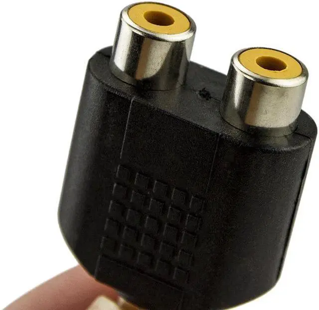 Alt view image 5 of 5 - 3pcs RCA Splitter AV Audio Video Plug Converter 1 Female to 2 Female AV Audio Video Y Adapter Converter