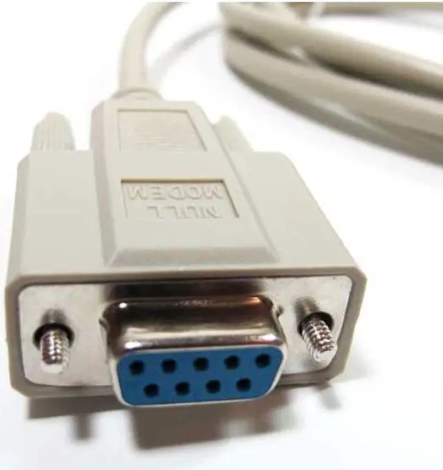 Alt view image 4 of 6 - (10ft/3m) RS232/DB9 Serial Extension cable, DB9 Female to Female Straight Through wired Serial RS232 Cable/Cord/Wire, RS232 DB9 female to female extention cable, DB9 Female/Female Cable
