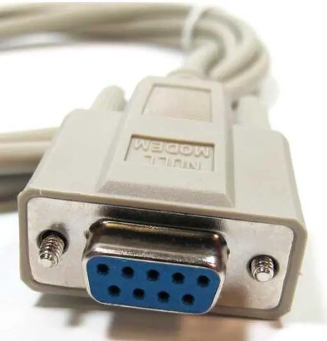 Alt view image 5 of 6 - (10ft/3m) RS232/DB9 Serial Extension cable, DB9 Female to Female Straight Through wired Serial RS232 Cable/Cord/Wire, RS232 DB9 female to female extention cable, DB9 Female/Female Cable