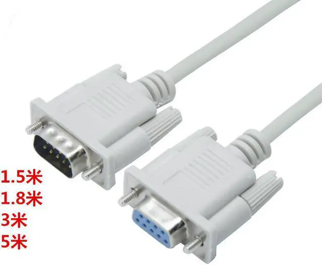 Alt view image 4 of 7 - Serial RS232 9-Pin Male To Female DB9 9-Pin PC Converter Extension Cable