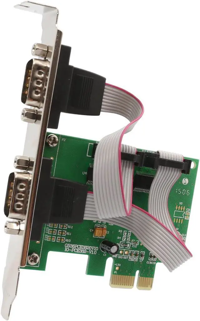 Alt view image 5 of 6 - IO Crest 2 Port Serial PCI-e 1.0 x 1 , PCI-E card 2 to serial COM port serial card DB9 RS232 serial communications expansion card