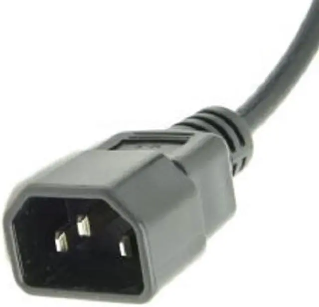 Alt view image 7 of 7 - PDU UPS Power Cord Cable, IEC 320 C14 to C13 with On/Off Switch , 100-250V IEC-320-C14 to IEC-320-C13 Power Cord M-F with switch ,(1ft/30cm)
