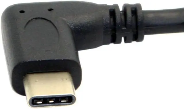 Alt view image 7 of 7 - 90 Degree Right Angled USB-C USB 3.1 Type C Male to Female Extension Data Cable for Macbook Tablet ,90 Degree USB Type C Extention Cable 1feet Short