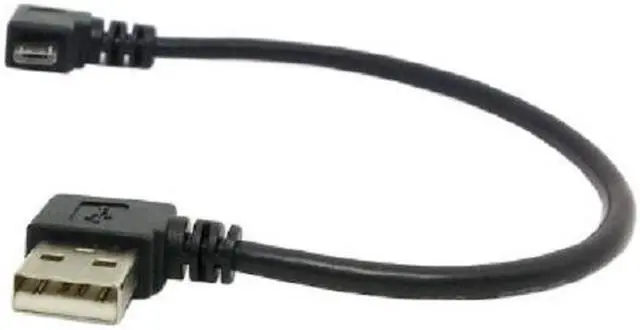 Alt view image 2 of 3 - Left angled 90 degree Micro USB 5pin Male to Left Angled USB Data Charge Cable  for Cell phone & Tablet ,20cm/0.66ft