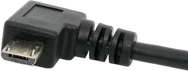 Alt view image 3 of 3 - Left angled 90 degree Micro USB 5pin Male to Left Angled USB Data Charge Cable  for Cell phone & Tablet ,20cm/0.66ft