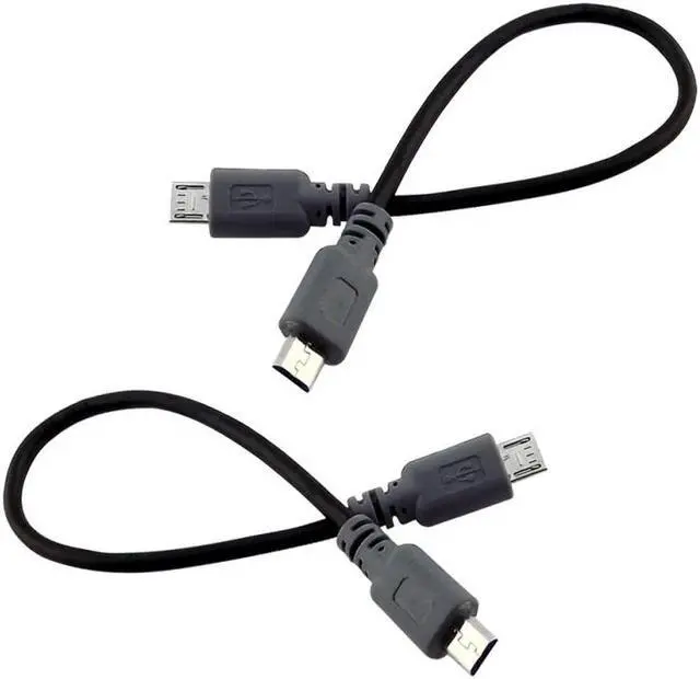 Alt view image 4 of 7 - Micro USB M/M Short Extension cord,Micro USB Type B Male To Micro B Male 5Pin Converter OTG Adapter Lead Data Cable,Micro-USB M to Micro-USB M Short extension cable,1ft/30cm