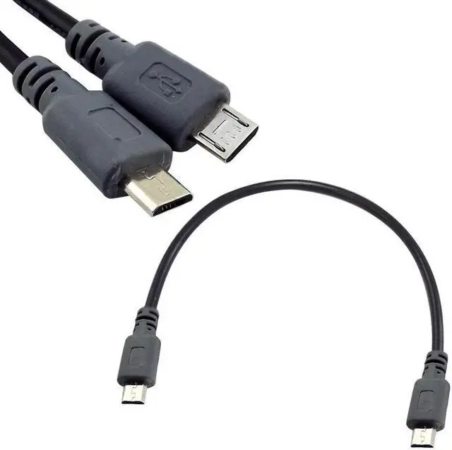 Alt view image 6 of 7 - Micro USB M/M Short Extension cord,Micro USB Type B Male To Micro B Male 5Pin Converter OTG Adapter Lead Data Cable,Micro-USB M to Micro-USB M Short extension cable,1ft/30cm