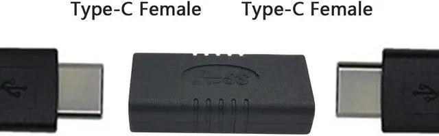 Alt view image 2 of 6 - 10Gbps USB-C USB 3.1 Type-C 24 Pin Female to Female F/F Extension Adapter for Cell Phone & Laptop