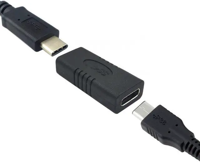 Alt view image 3 of 6 - 10Gbps USB-C USB 3.1 Type-C 24 Pin Female to Female F/F Extension Adapter for Cell Phone & Laptop