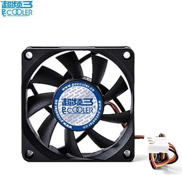 Main image of 7cm computer case fan quiet ultra-thin 15mm AMD cpu cooler fan 70mm computer pc chassis 4pin PWM/3pin 7m cooling fan