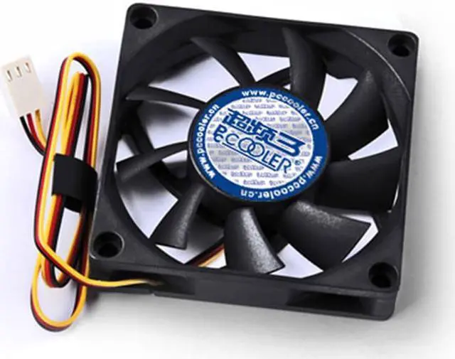 Alt view image 6 of 7 - 7cm computer case fan quiet ultra-thin 15mm AMD cpu cooler fan 70mm computer pc chassis 4pin PWM/3pin 7m cooling fan