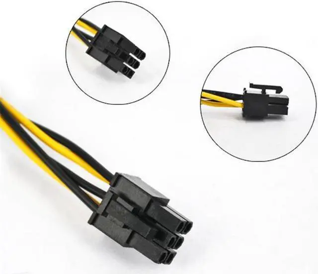 Alt view image 3 of 6 - SATA 15Pin to 6Pin PCI-Express Power converter Adapter Cable ,15-Pin SATA To 6-Pin PCI EXPRESS PCI-E Sata Graphics Converter Adapter Video Card Power Cable cord