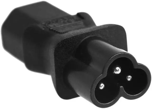 Alt view image 2 of 7 - (2 Pack)  IEC 320 C13 to C6 AC Power Adapter, Vellcon IEC 3Pole Female to Mickey Mouse 3Pole Male AC Converter, C6 to C13 AC Adapter