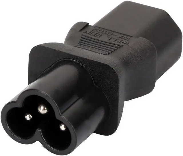 Alt view image 7 of 7 - (2 Pack)  IEC 320 C13 to C6 AC Power Adapter, Vellcon IEC 3Pole Female to Mickey Mouse 3Pole Male AC Converter, C6 to C13 AC Adapter