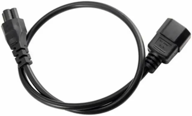 Alt view image 3 of 7 - C14 to C5  3 Prong Plug Cable, IEC 320 C14 3 Pin Male To C5 Female Receptacle Laptop Printer Power Adapter IEC 320 C14 to C5 Adapter Converter C5 to C14 AC Power Cable 3 Pin IEC320 C14 Connector
