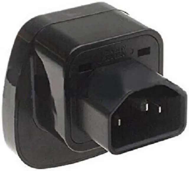 Alt view image 5 of 6 - (2 Pack) Tekit IEC C14 to Universal Female AU US UK EU C13 Safe Socket Power Adapter AC Plug,Power Adapter Black Female Socket To Pro IEC 320 PDU UPS C14 Plug Power Adapter Converter Universal socket