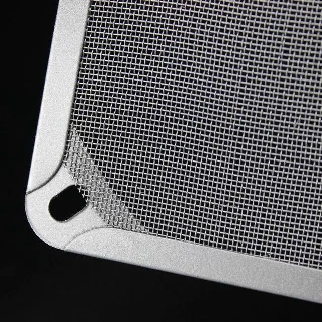 Alt view image 4 of 7 - (2 Pack)   140mm Aluminum Dustproof Cover Dust Filter For PC Computer Cooling Chassis Fan,14cm X14cm PC Computer Fan Cooling Dustproof Dust Filter Mesh Strainer Case Aluminum