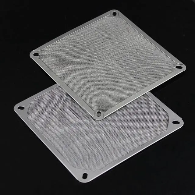 Alt view image 3 of 7 - (2 Pack)   140mm Aluminum Dustproof Cover Dust Filter For PC Computer Cooling Chassis Fan,14cm X14cm PC Computer Fan Cooling Dustproof Dust Filter Mesh Strainer Case Aluminum