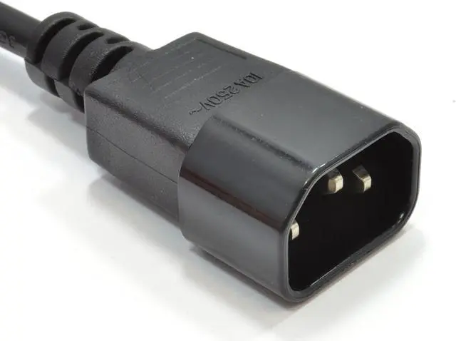 Alt view image 4 of 5 - IEC320 C14 to C13 Elbow Plug Power Cord PC,Toptekits Right Angle IEC C13 to C14 Power Cord Replacement,Computer Power Cord Plug C13 C14 Cable IEC Power Cable,5ft/1.5m,18AWG