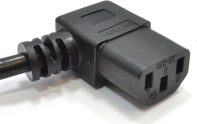 Alt view image 5 of 5 - IEC320 C14 to C13 Elbow Plug Power Cord PC,Toptekits Right Angle IEC C13 to C14 Power Cord Replacement,Computer Power Cord Plug C13 C14 Cable IEC Power Cable,5ft/1.5m,18AWG