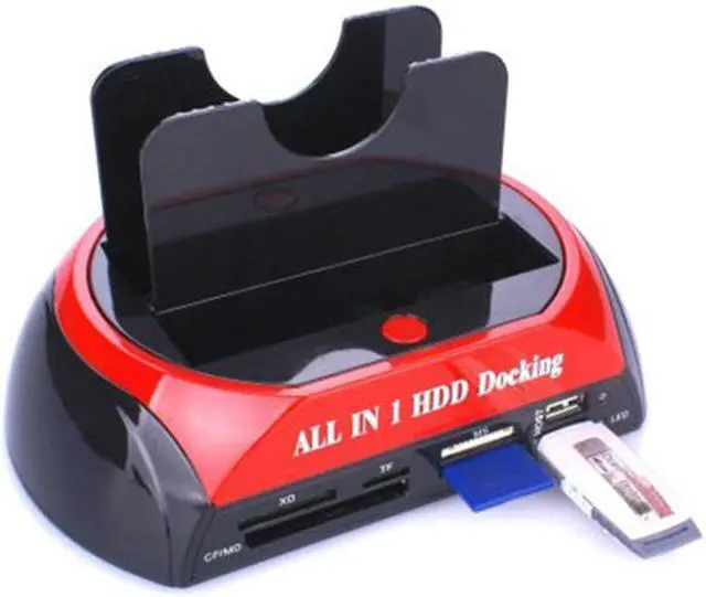 Alt view image 7 of 7 - All In 1 Docking Station for 2.5"/3.5" HDD Sata/ide Hard Disk box USB2.0 Card Reader External Storage Enclosure for Computer ,2.5''/3.5'' SATA Multi-Function HDD Docking Station SATA Hard Disk Base