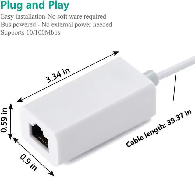 Alt view image 6 of 7 - Lightning to Ethernet Adapter RJ45 Wired LAN High Speed Network Connector Overseas Travel for iPhone iPad,RJ45 to Lightning to Ethernet Adapter For iPhone/iPad Ethernet Adapter Cable Connect the Light