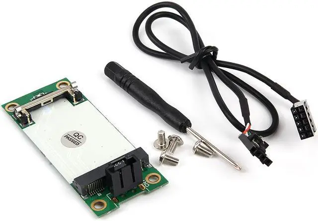 Alt view image 5 of 5 - New Ver2.0  Mini PCI-E WWAN to USB 4-Pin Adapter with SIM CARD SLOT,,Mini Pci-e Mpci Express Wireless to USB Adapter Card with SIM Card Slot