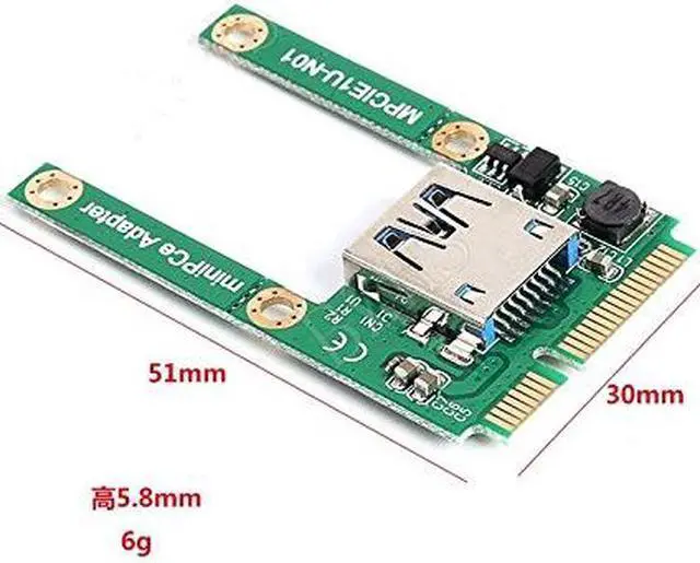 Alt view image 6 of 7 - Mini PCIe to USB2.0 Adapter Card, Mini PCI Express Slot Expansion to USB 2.0 Interface Converter Support Full and Half Height Size,Mini PCI-E & Half Mini PCI-E Card to USB 2.0 Adapter Card