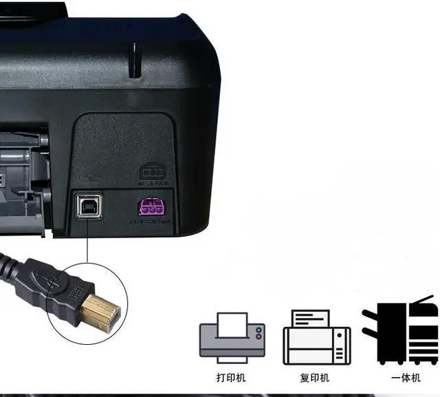 Alt view image 5 of 7 - Tekit 24K Gold plated USB 2.0 Cable - A-Male to B-Male,USB 2.0 A Male to B Male Cable with Ferrite Black 28/24# AWG,26ft/8m