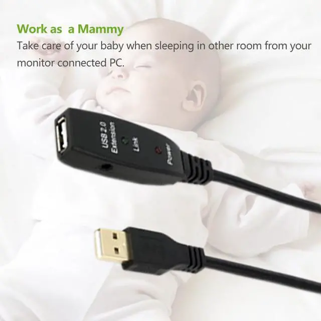 Alt view image 3 of 7 - USB Extension Cable, USB2.0 Active Repeater A Male to A Female Long Cables With Signal Booster,Active USB 2.0 Extension Amplifier Cable Connect Pc