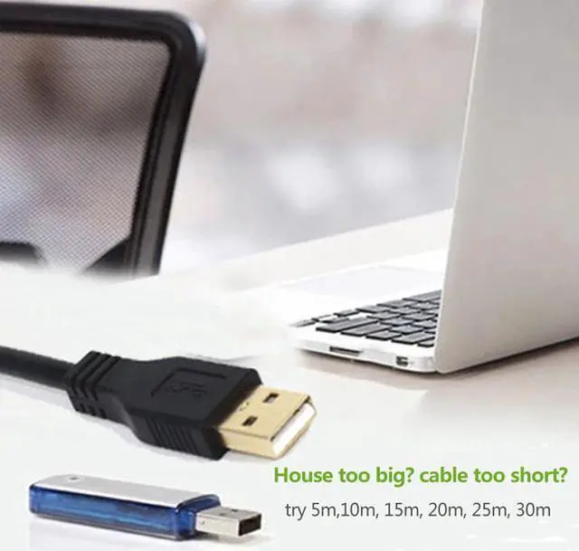 Alt view image 6 of 7 - USB Extension Cable, USB2.0 Active Repeater A Male to A Female Long Cables With Signal Booster,Active USB 2.0 Extension Amplifier Cable Connect Pc