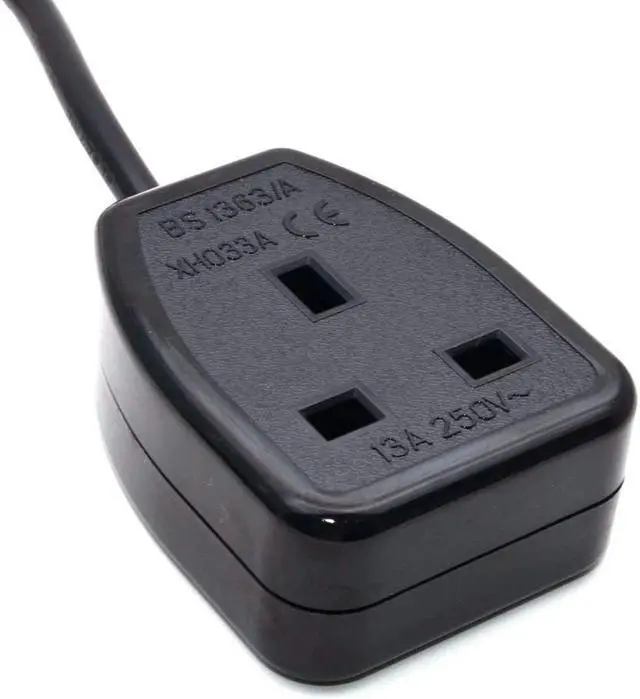 Alt view image 6 of 7 - AU Australia 3 Pin Male to UK British Standard Female Socket Cord cable,CN 3-Pin to UK 3Pin Female Socket,6ft/1.8m ,13A/250V,UK Male plug to UK BS1363 Female socket